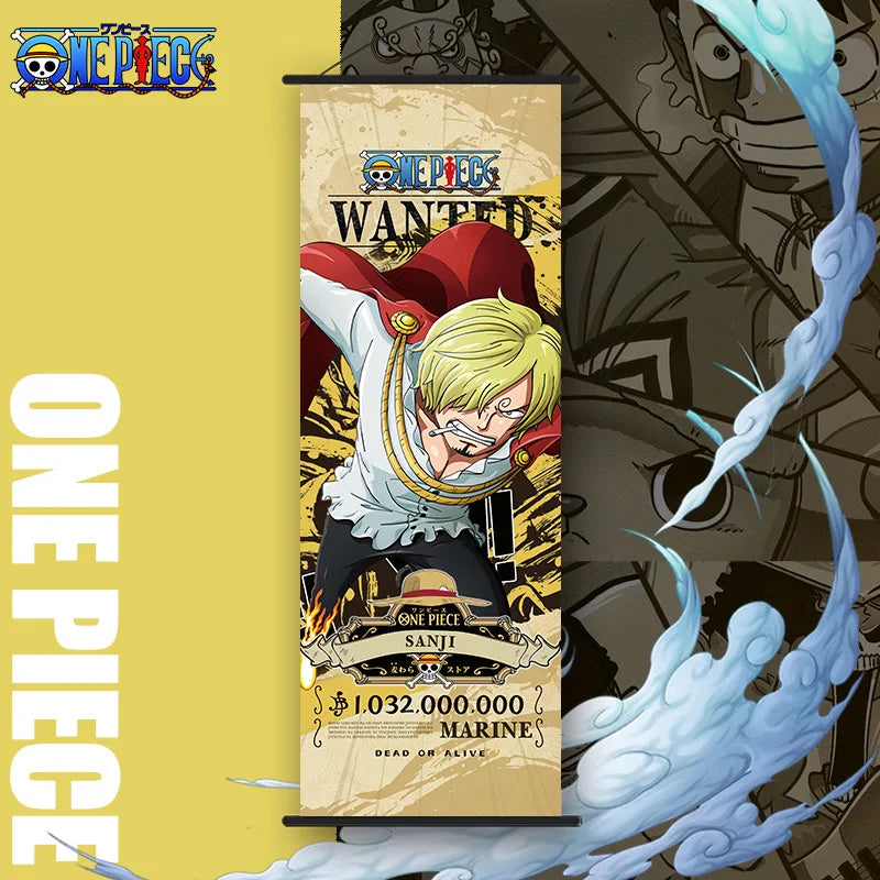Bandai One Piece Poster Wallpaper Decoration Scroll Poster 25*70cm
