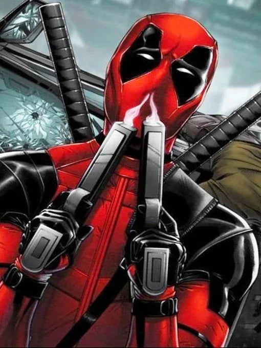 YOUQU Diamantmalerei Kunstfiguren Stickerei Kreuzstich „Deadpool“ Diamantmosaik Heimdekoration