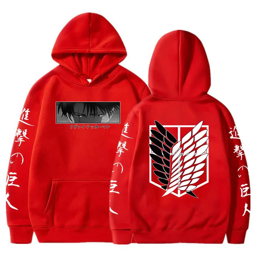 Attack on Titan Anime Hoodie mit Reißverschluss – Europäischer und amerikanischer Sportmantel, Rollenspielkleid für Herren