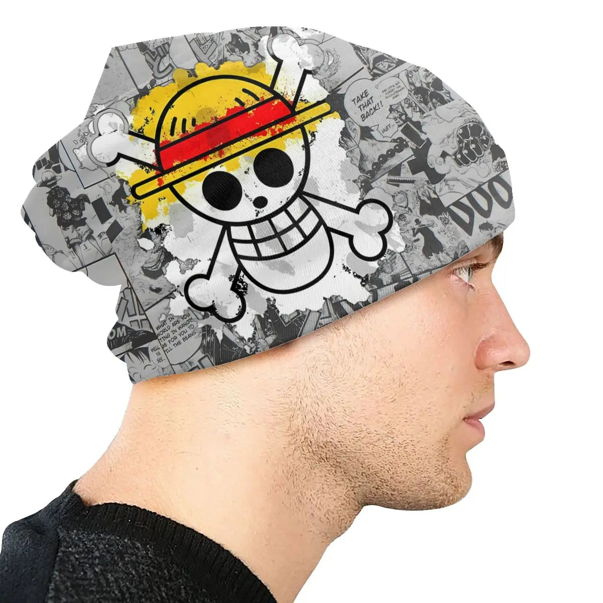 Bonnet One Piece Luffy - Skullies minces pour hommes et femmes, design manga automne printemps