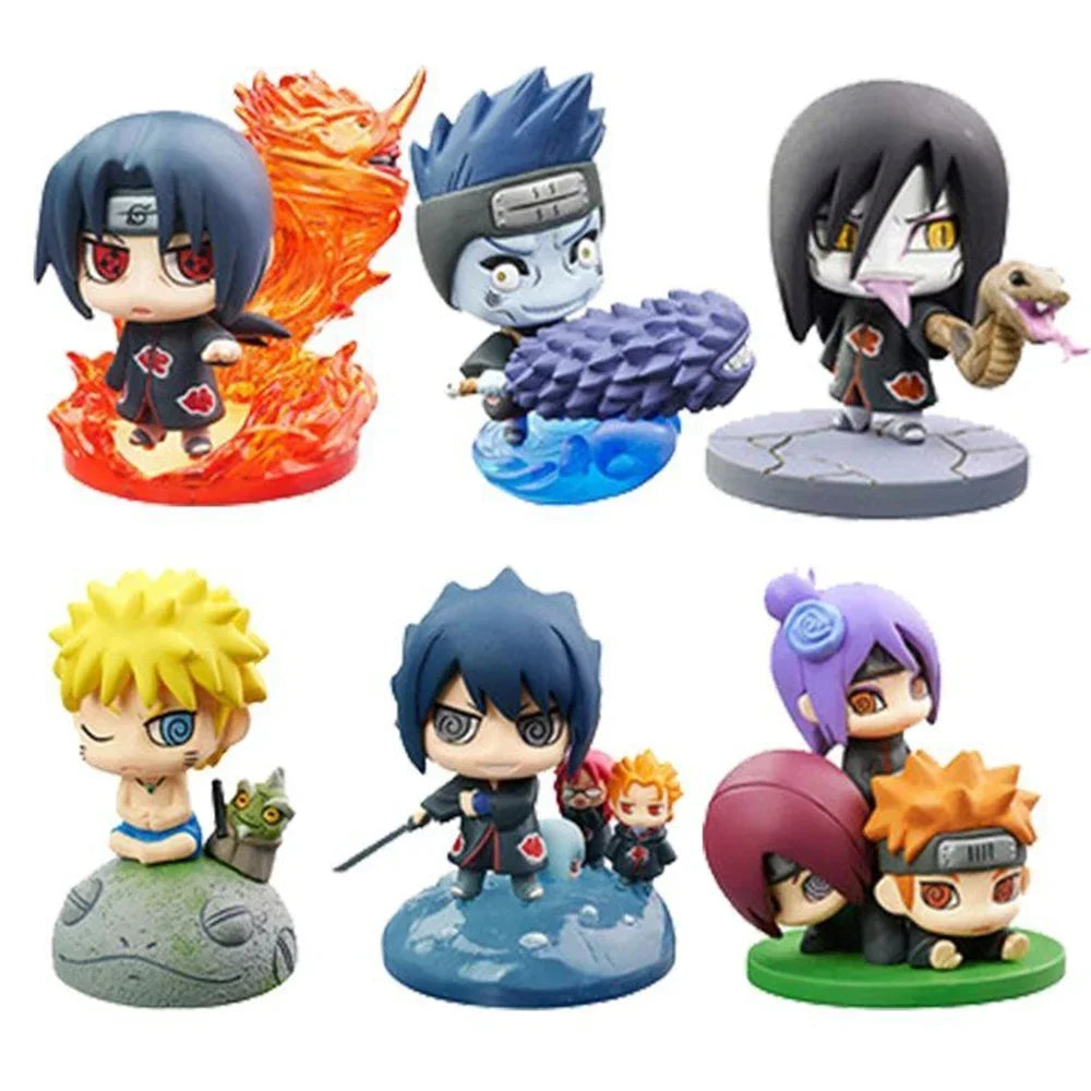 Naruto Shippuden Actionfiguren – Sasuke, Kakashi, Gaara PVC-Sammelstatue, Spielzeuggeschenk