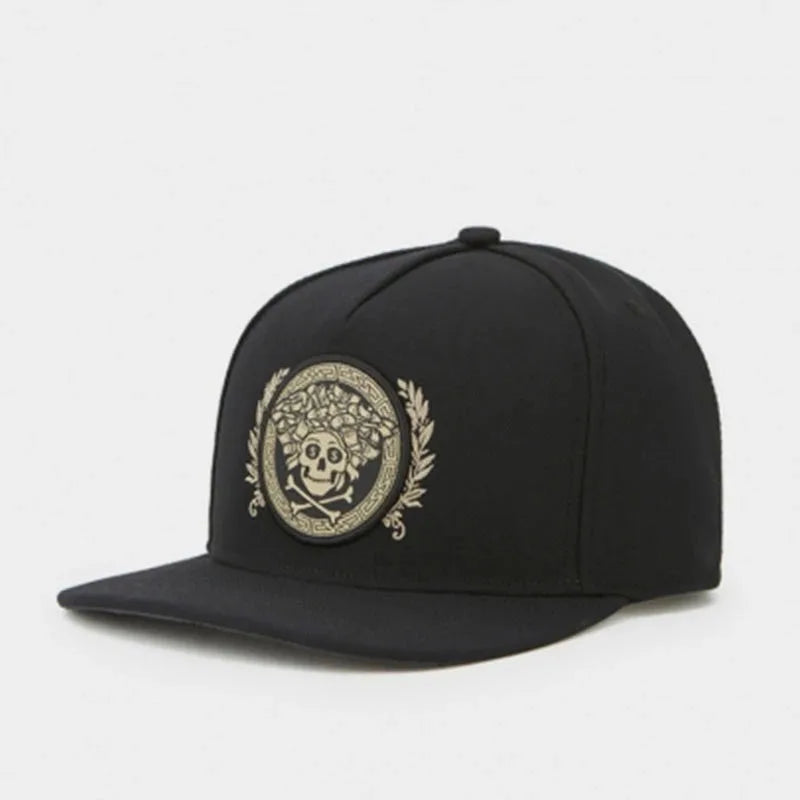 PANGKB Difuzed Cartoon Big Eyes Cookie Bite Snapback-Mütze – Verstellbare Outdoor-Sportkappe