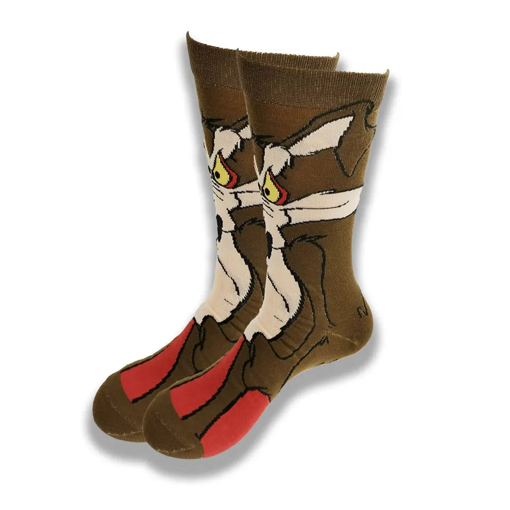 Lustige Socken mit Cartoon-Anime-Print – Personalisierter atmungsaktiver Baumwoll-Hip-Hop-Stil für Männer und Frauen
