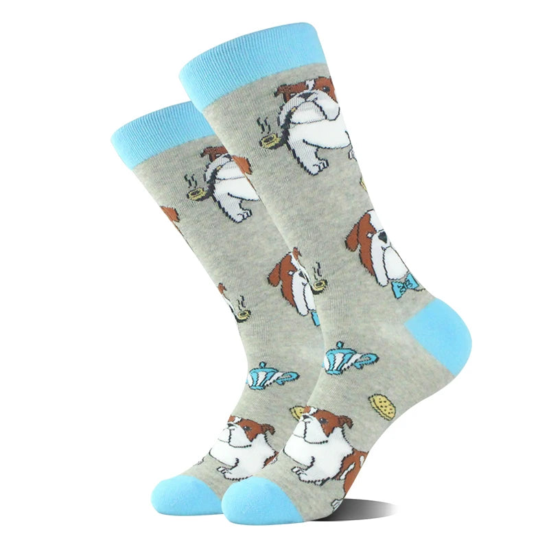 Alien Design Hund Panda Hai Pinguin Frosch Skarpetki Sokken Hip Hop
