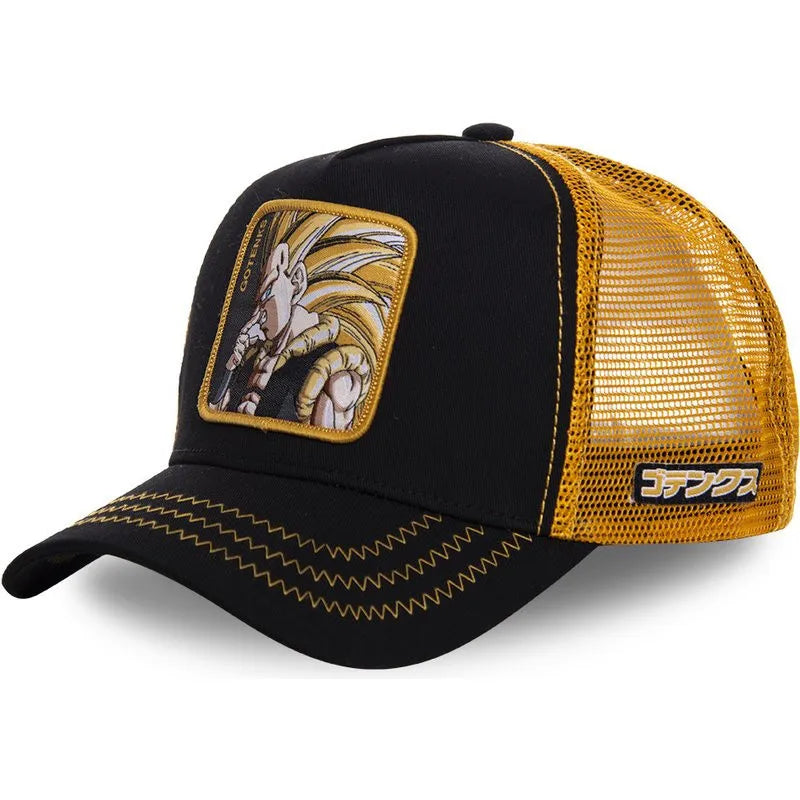 Hochwertige Dragon Ball Z Son Goku Baseballkappe – verstellbare Trucker-Mütze aus Baumwolle für Männer und Frauen