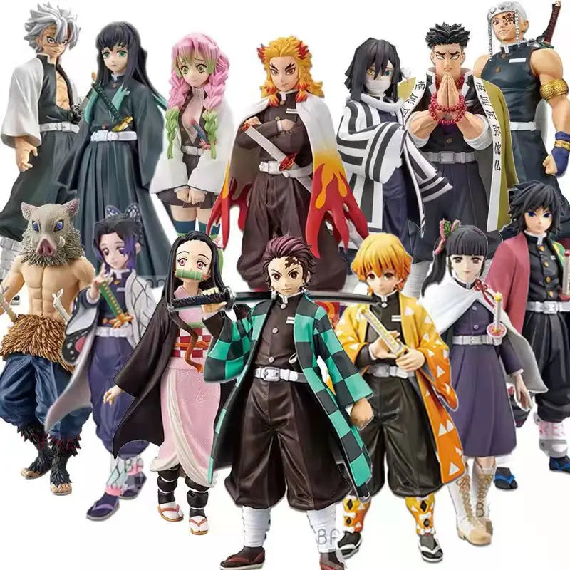 Anime Demon Slayer Figur Kamado Tanjirou Nezuko Actionfiguren Modell Figur