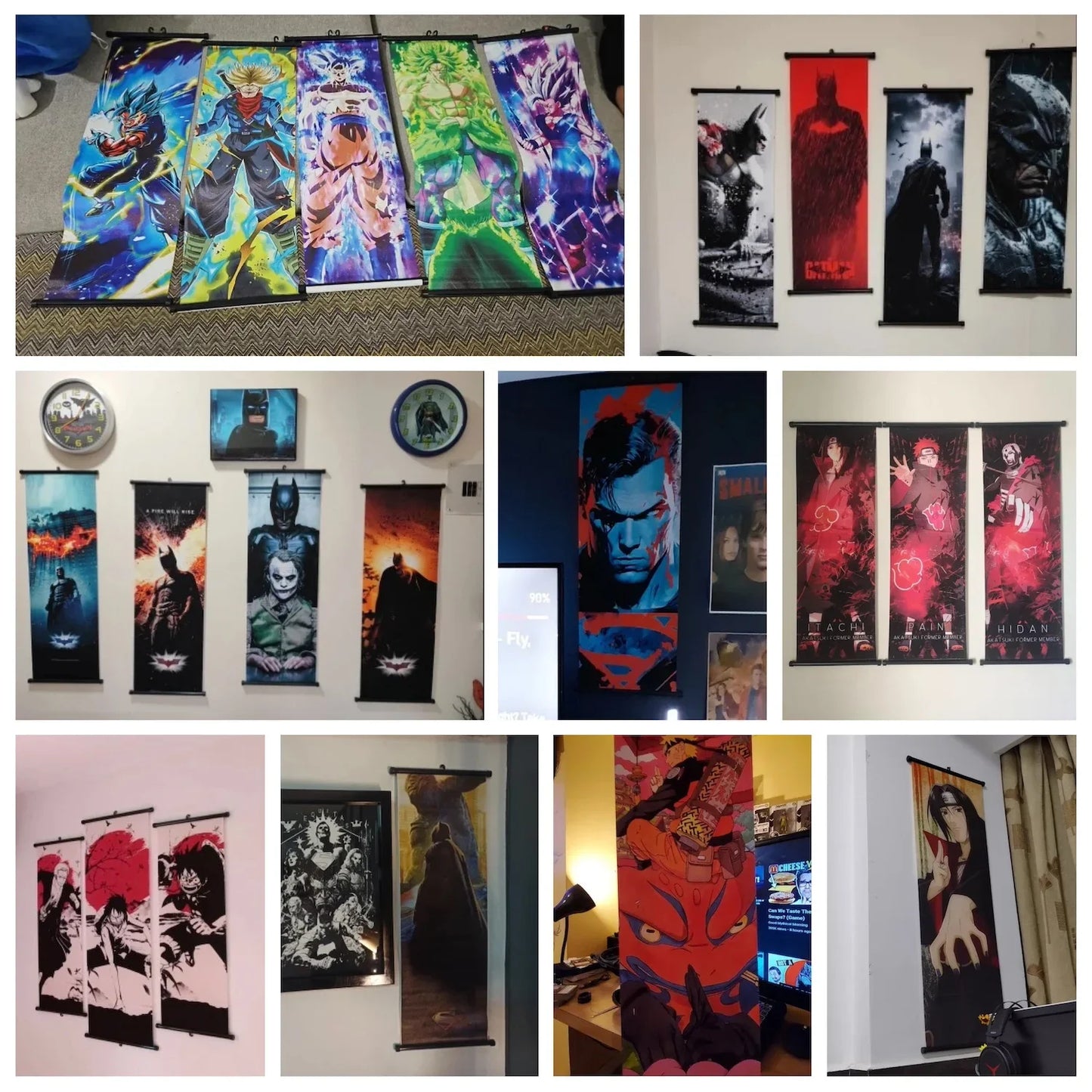 Gintama Gintoki Hanging Scroll Canvas Wall Painting Home Decor Anime Poster Wall Art