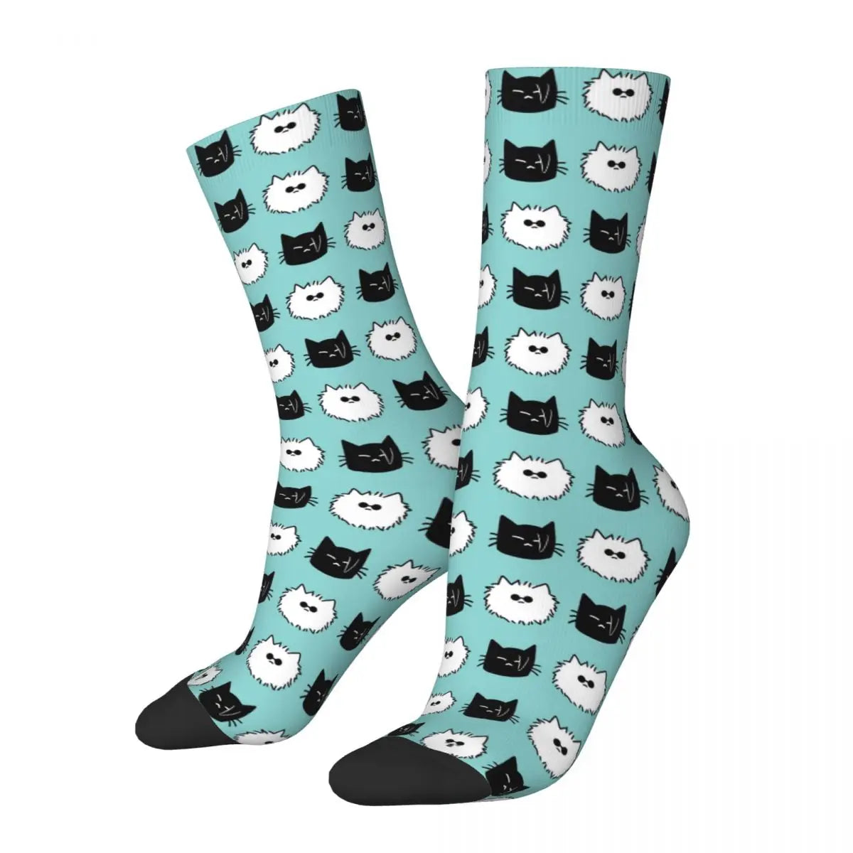 Retro Jujutsu Kaisen Sportsocken – Niedliche Gojo Sensei Polyester-Mittelröhre, Unisex & Schweißabsorbierend