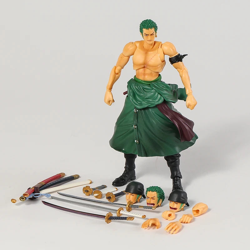 Lot de 8 figurines Shichibukai One Piece – Donquixote Doflamingo, Marshall D. Teach, Dracule Mihawk et Bartholomew - Modèle de jouet à offrir