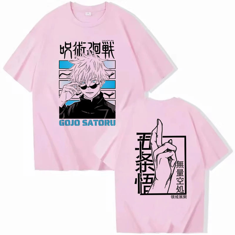 Gojo Satoru Anime T-Shirt Jujutsu Kaisen Graphic Tee for Women & Men