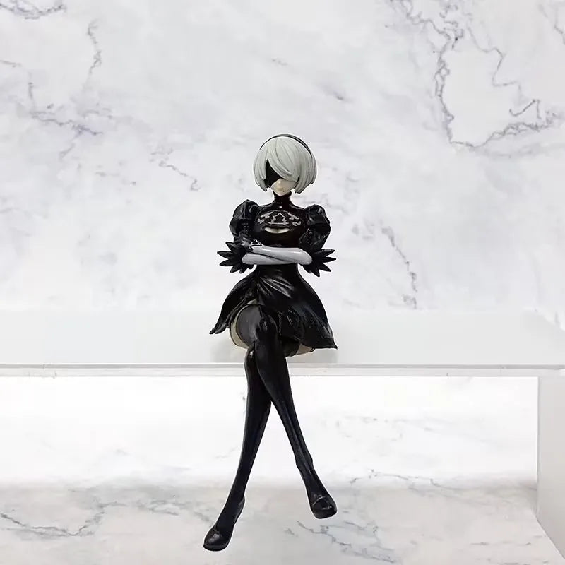 13 cm NieR: Automata 2B-Figur – PVC-Nudelstopper-Actionmodell, Spielzeug und Sammlergeschenk