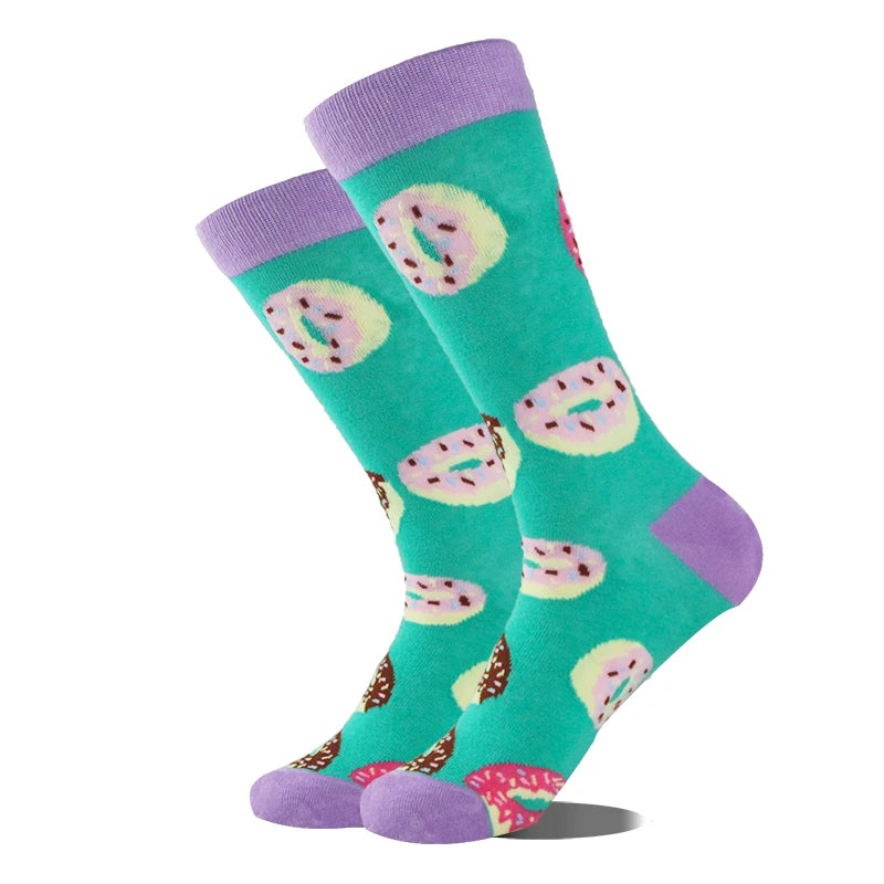 Baumwolle Glücklich Lustige Socken Männer Alien Planet Shark Verrückte Design Sokken