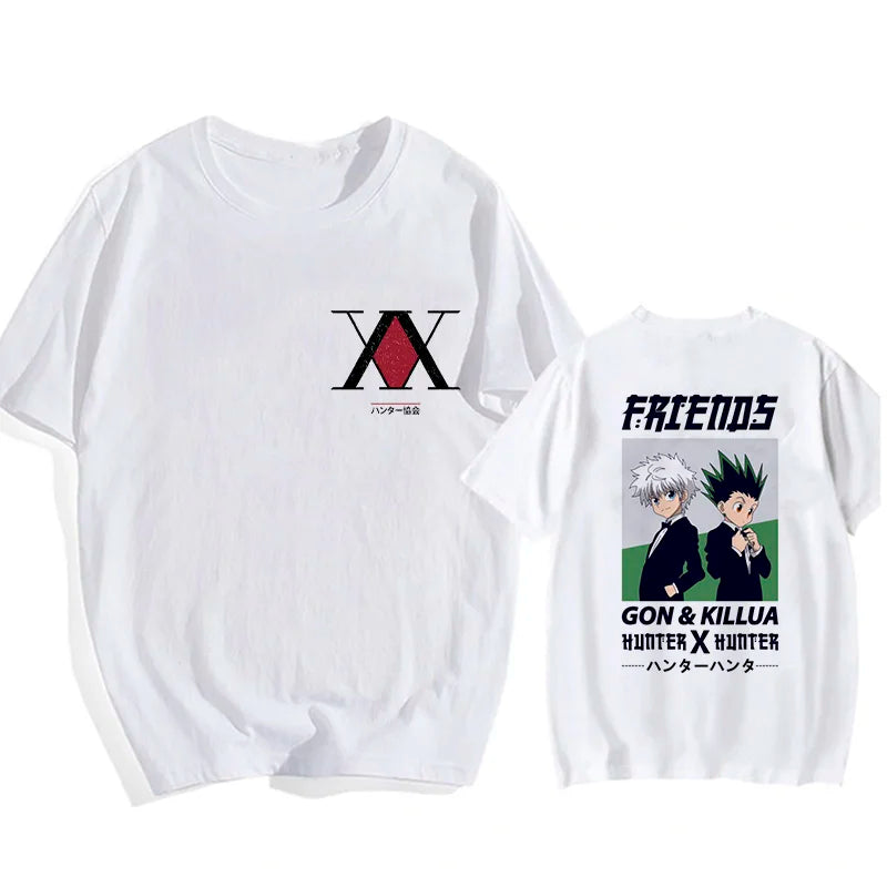 Kawaii Hisoka & Killua T-Shirt Hunter X Hunter Devil Eye Cartoon Anime Tee