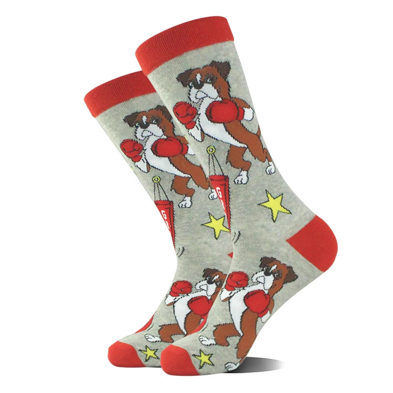 Alien Design Hund Panda Hai Pinguin Frosch Skarpetki Sokken Hip Hop