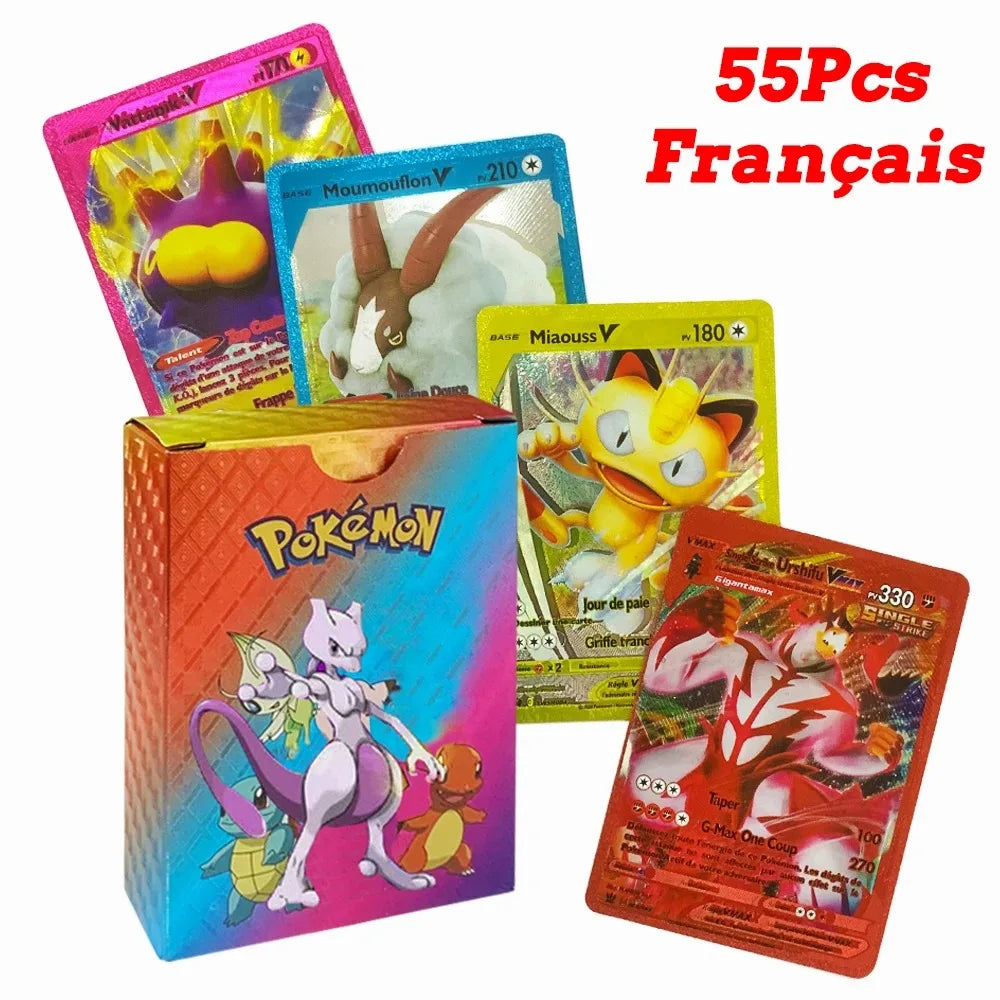 27–110 Stück Pokemon-Karten, Sammelkartenspielzeug