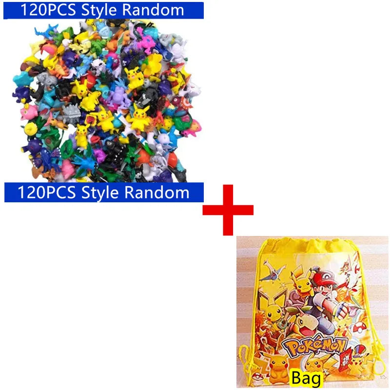 1-144 PCS Pokémon Gift Box – Christmas Action Figure Set with Genuine Pikachu & More Toys for Kids