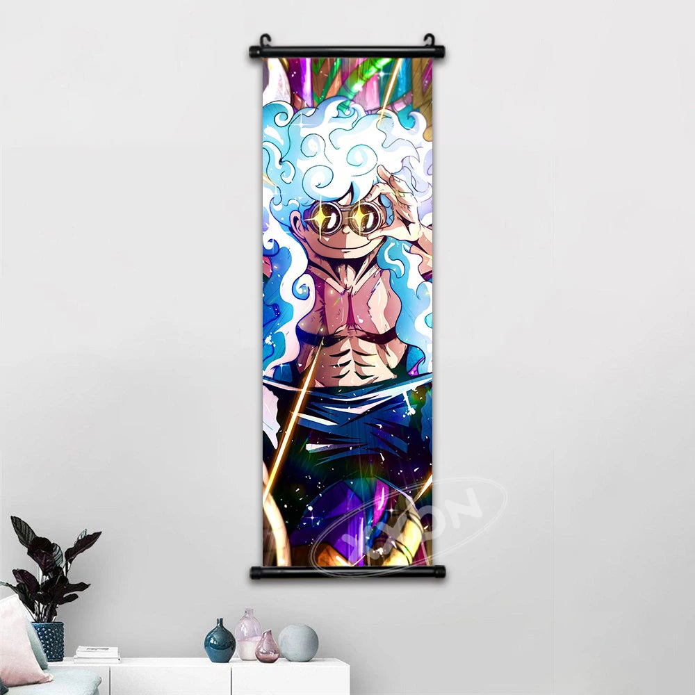 One Piece Anime Wall Art Interior Canvas Prints Zoro Painting Luffy Gear 5 Poster