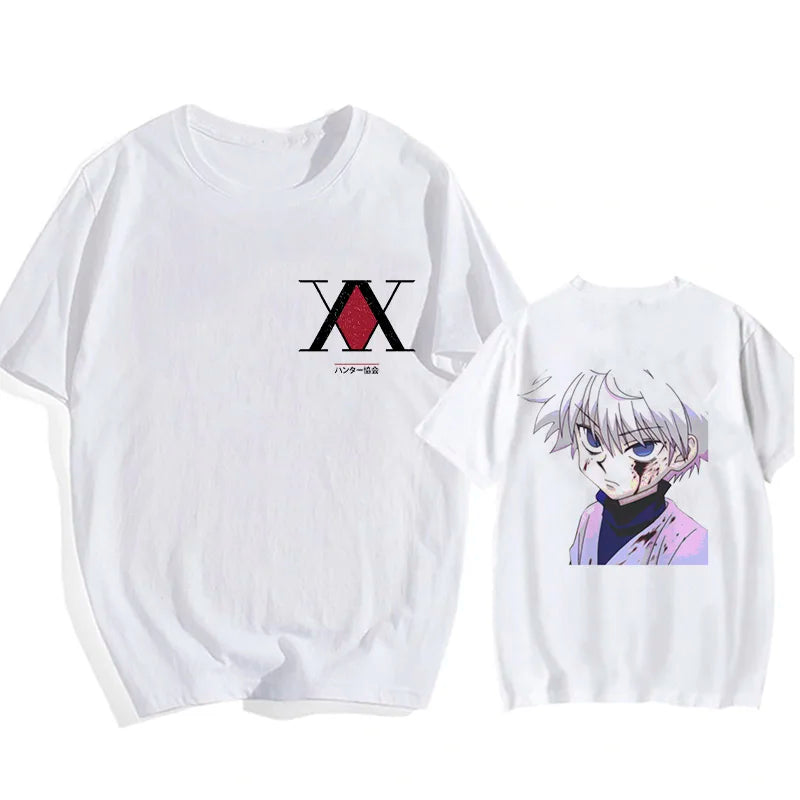 Kawaii Hisoka & Killua T-Shirt Hunter X Hunter Devil Eye Cartoon Anime Tee