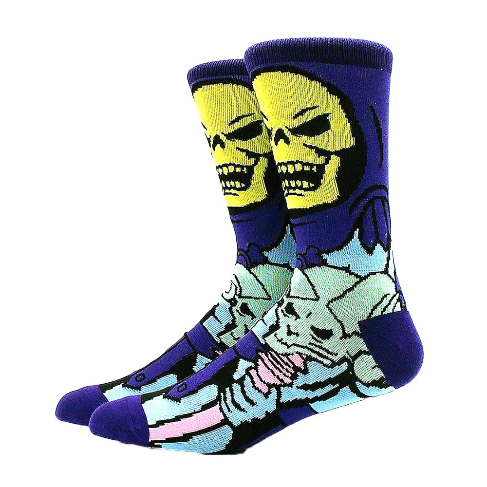 1 Pair New Anime Movie Socks – Cotton Crew, Role-Playing Calf Socks