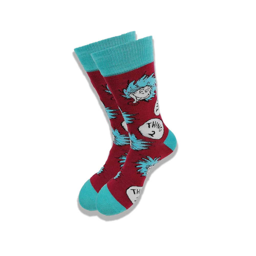 Lustige Socken mit Cartoon-Anime-Motiv – Hip-Hop-Aufdruck, originelle und bequeme Unisex-Skateboard-Crew-Socken