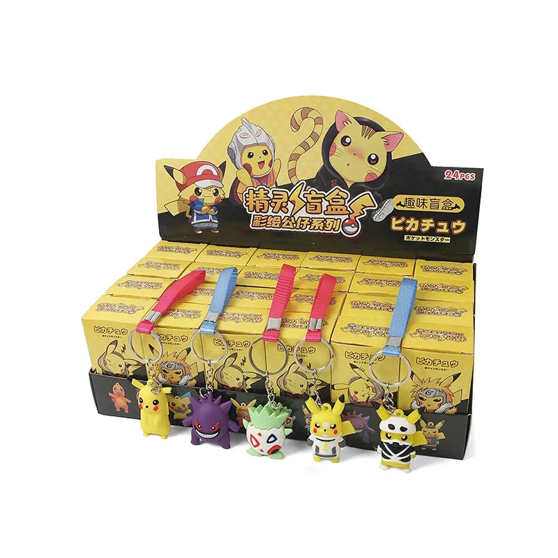 Original Pokemon Blind Box Zufällige Anime Action-figuren Pikachu Keychain Spielzeug