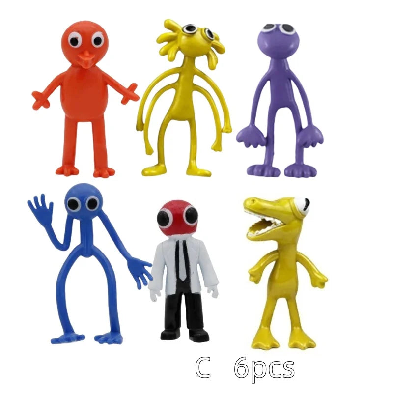 Figurines de monstres bleus Kawaii, jouets pour enfants