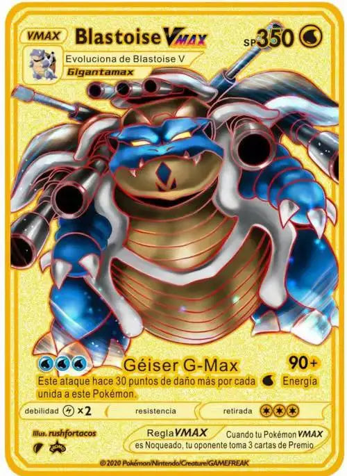 Pokemon Englische Metallkarte Anime-Sammelkarte Kinderspielzeug