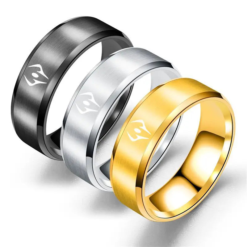Jujutsu Kaisen Ryōmen Sukuna Ring – Black Dead Eye Cosplay Schmuck, Unisex Edelstahl Anime Accessoire Geschenk