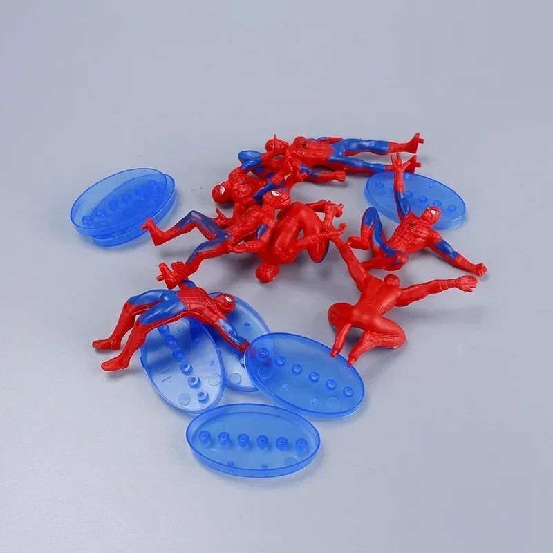 7 teile/satz Disney Spiderman Action Figur Modell Spielzeug Anime Avengers 8-10cm