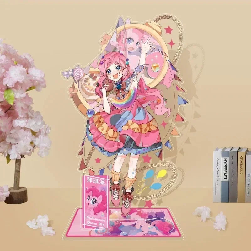 Support en acrylique Kawaii My Little Pony – Rainbow Dash, Twilight Sparkle et Rarity Décoration de bureau et cadeau de collection