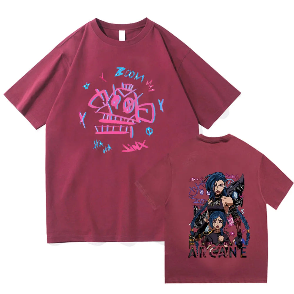 Jinx Arcane Cotton T-Shirt for Women & Men
