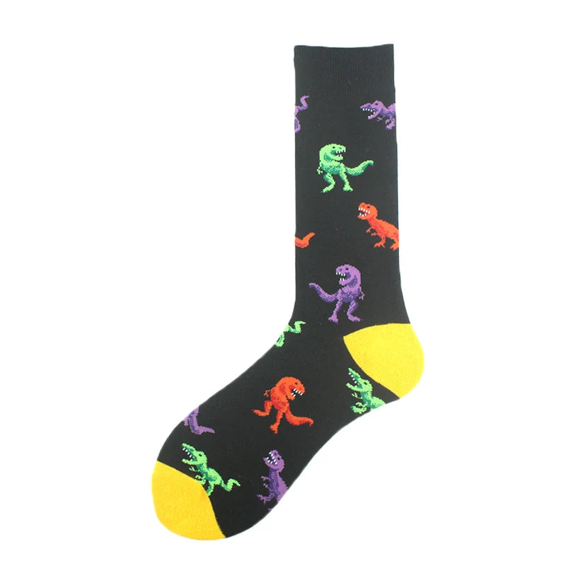 Happy Design Lustige Socken Schaf Bier Dinosaurier Muster