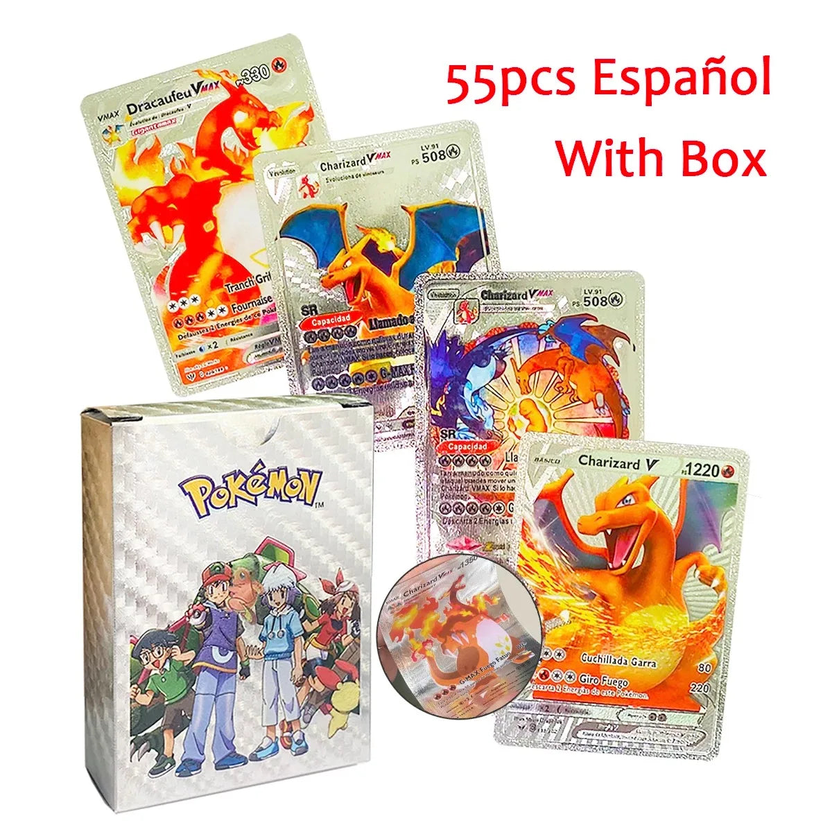 27–110 Stück Pokemon-Karten, Sammelkartenspielzeug