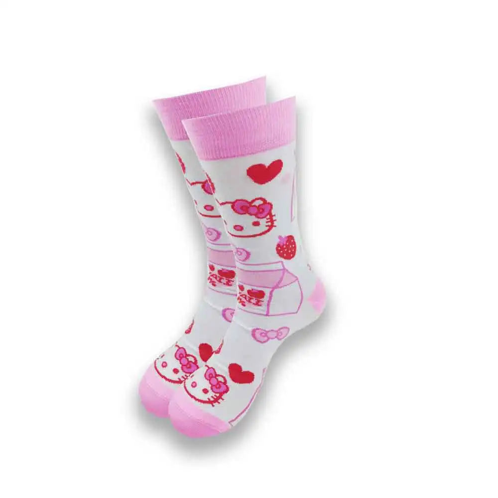 Cartoon-Langsocken – Fröhliche Anime-Crew-Socken mit coolen Street-Fashion-Designs