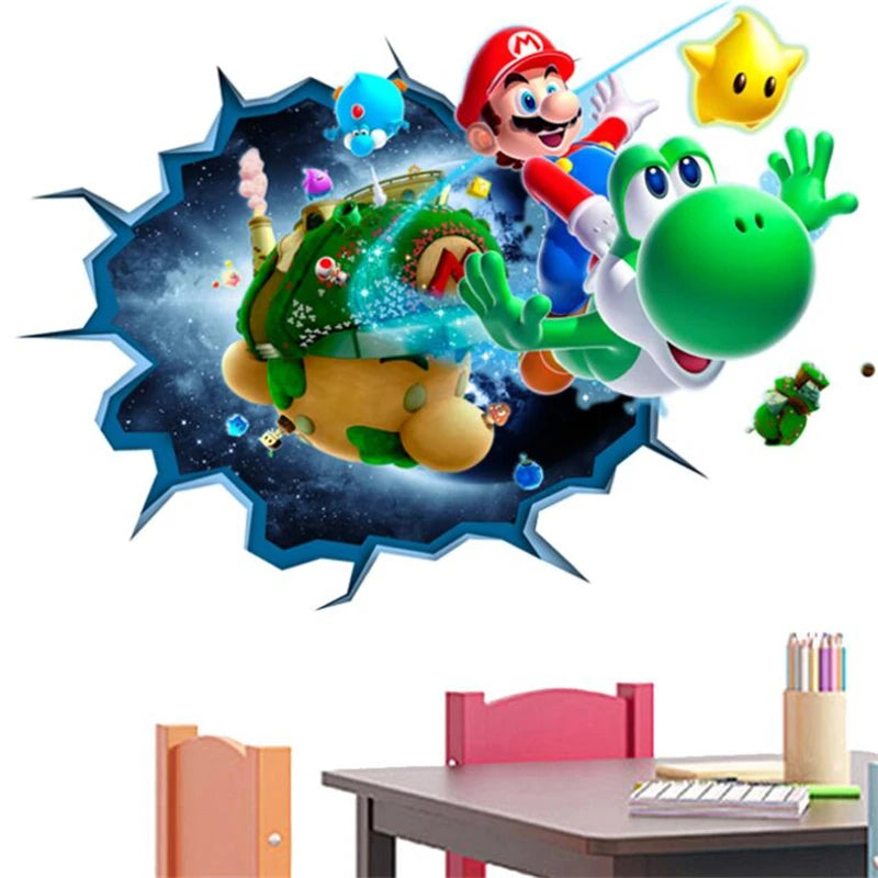 3D Cartoon game wall sticker wall decoration