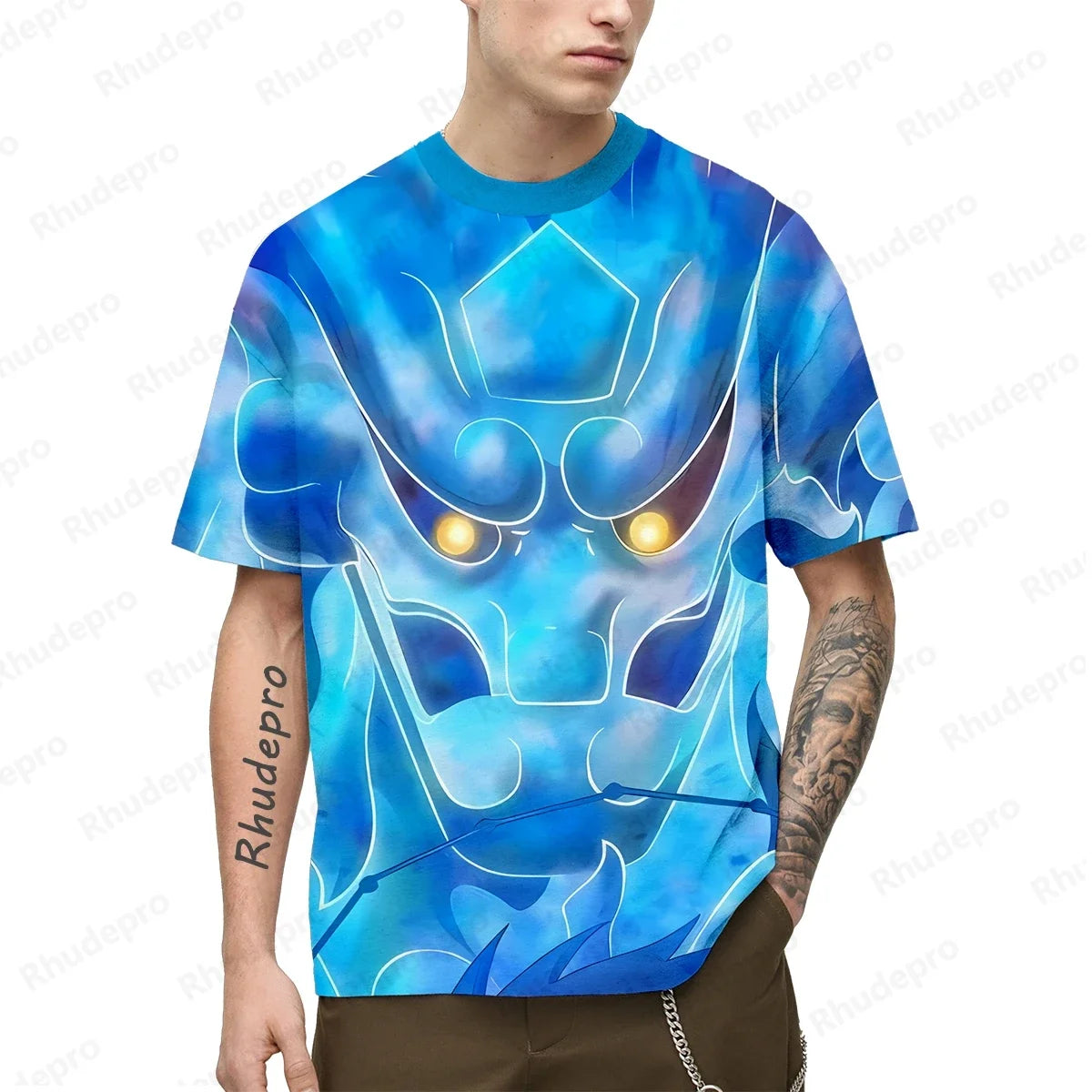 T-shirt imprimé 3D Naruto – Uzumaki Naruto Anime Manches courtes