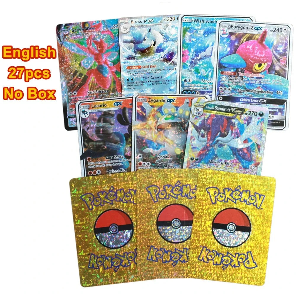 27–110 Stück Pokemon-Karten, Sammelkartenspielzeug