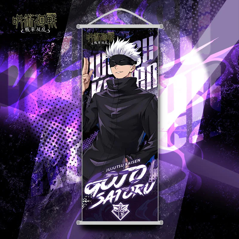 New Bandai Jujutsu Kaisen Itadori Yuji Anime Peripherals Hanging Poster 25*70cm