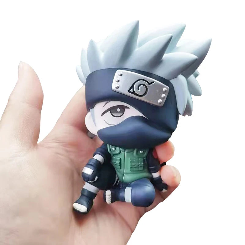 9 CM Anime Naruto Charaktere Uzumaki Naruto Kakashi Uchiha Sasuke Itachi Niedliche Spielzeuge Q Version Figuren Auto Dekoration Modell Geschenk
