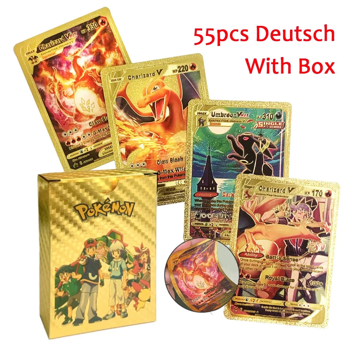 27–110 Stück Pokemon-Karten, Sammelkartenspielzeug