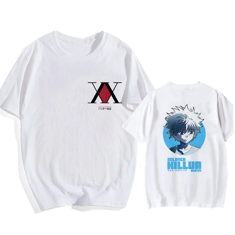 Kawaii Hisoka & Killua T-Shirt Hunter X Hunter Devil Eye Cartoon Anime Tee