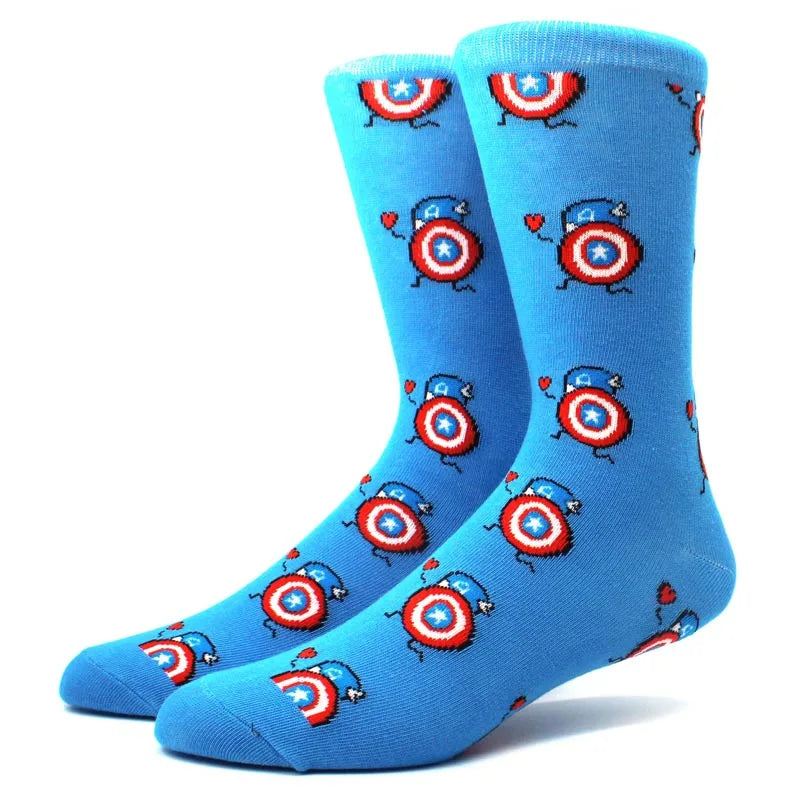 1 Pair Anime Movie Cotton Crew Socks – Role-Playing Calf Socks