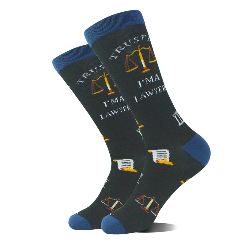 Design Ente Lustige Socken Männer Glücklich Musik Bier Zahn Panda Pinguin