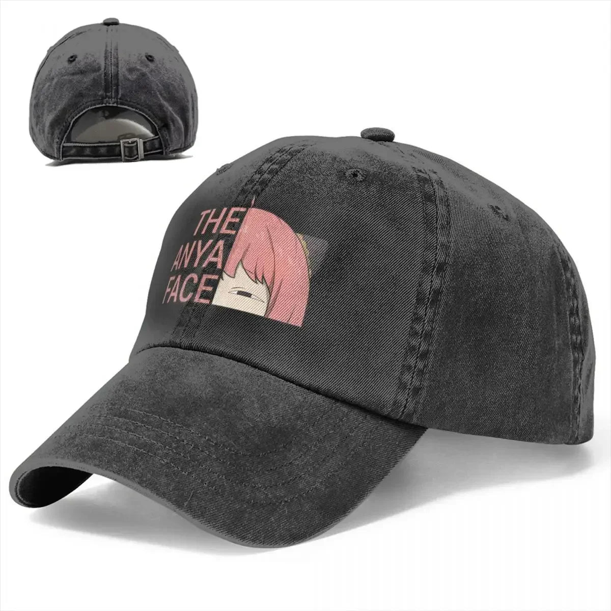 Spy x Family Anime Mehrfarbige Mütze – Anya Forger Face Baseball Cap für Männer und Frauen