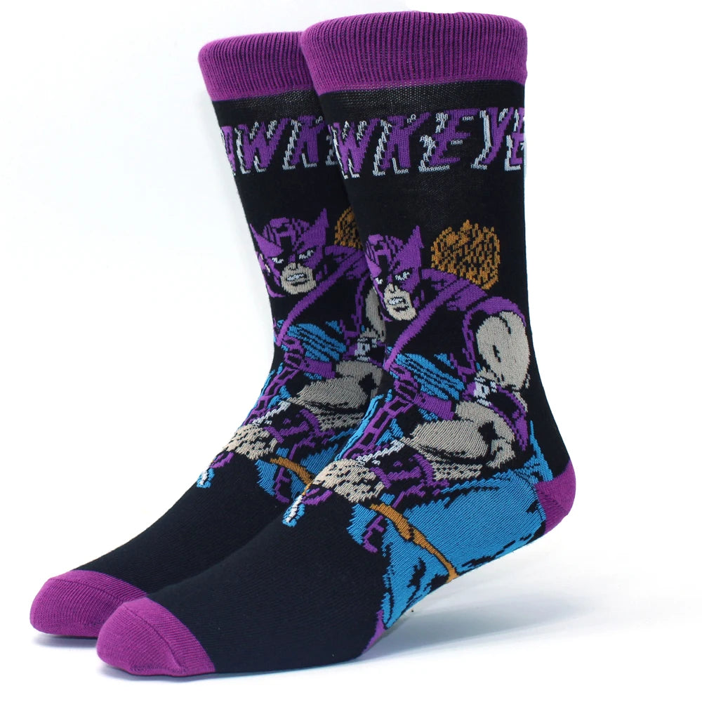 1 Pair Anime Movie Cotton Crew Socks – Role-Playing Calf Socks