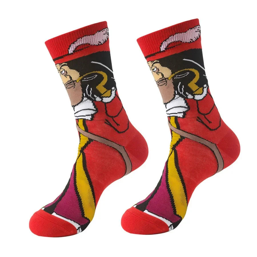 MINISO Disney Cartoon Anime Socken Herren Damen Neuheit Lustige Designer Socken