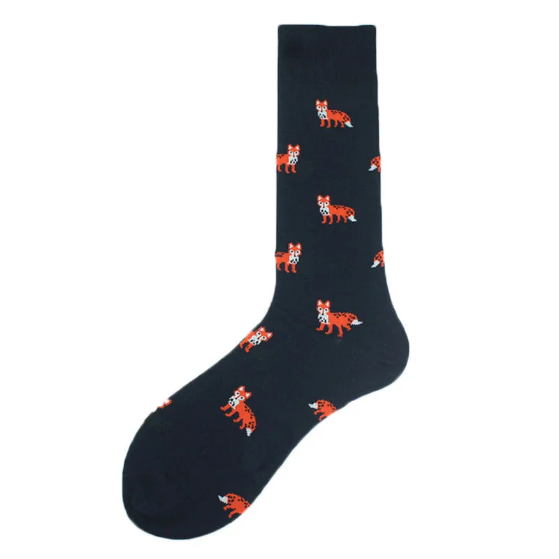 Fröhliche, lustige Unisex-Socken – Medizinische Zähne und Schafmuster, Hip-Hop-Skateboard-Stil