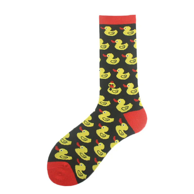 Fröhliche, lustige Unisex-Socken – Medizinische Zähne und Schafmuster, Hip-Hop-Skateboard-Stil