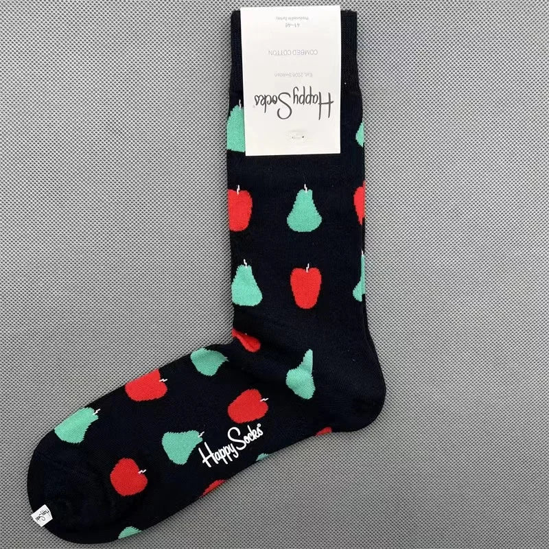 Diamond Check Happy Socks für Herren – Geometrische Sportsocken aus Baumwolle (Größe 41–46)