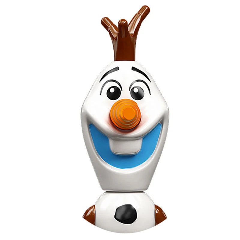 Modèles de mini briques de princesse animée – Belles figurines de filles et blocs de construction sur le thème de la neige pour enfants